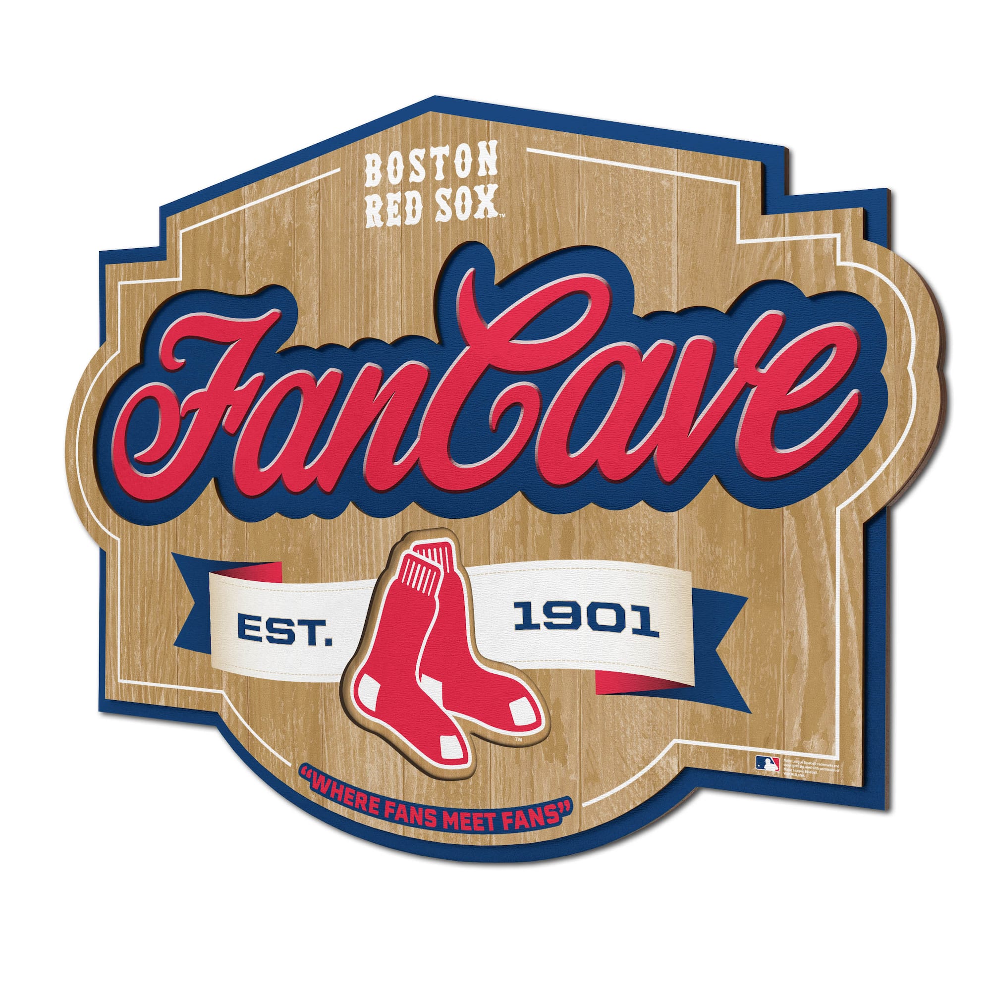 MLB Fan Cave Sign